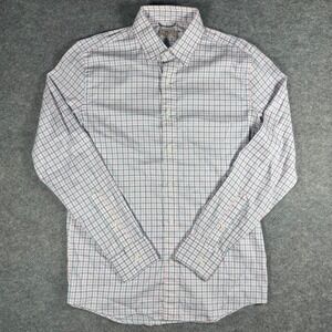Faherty Brand Mens Gingham Plaid Button Down Long Sleeve Movement Shirt Small